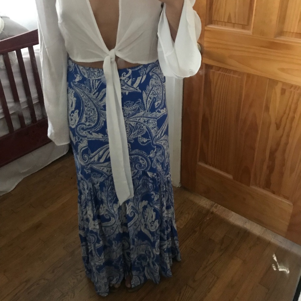 Free people smooth sailing maxi skirt